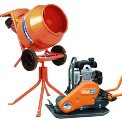 Cement Mixer & Vibrating Plate Package Hire Tenbury-Wells