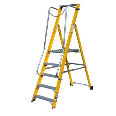 Extra Wide Fibreglass Step Ladder Hire Dudley